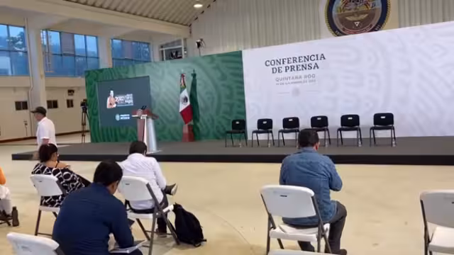 Se realiza la mañanera desde las instalaciones de la Semar en Chetumal