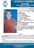 El reportado como desaparecido fue identificado como José Alfredo Vera Cherrez de 36 años de edad