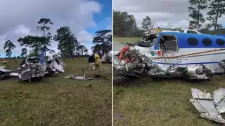 Se desploma aeronave en Comitán, Chiapas; piloto resulta herido