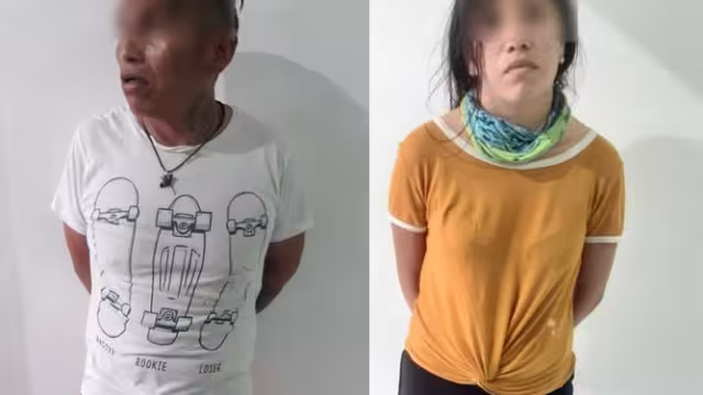 La pareja se identificó como Jazibe  de 24 años de edad, y Gaspar de 37 años