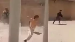 EL joven intentó huir de los policías, pero fue detenido a tiros. Foto: Especial