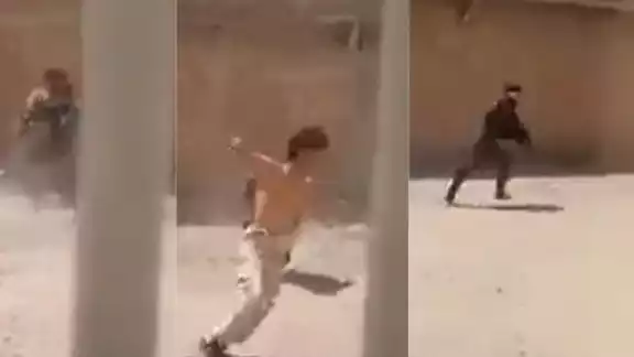 EL joven intentó huir de los policías, pero fue detenido a tiros. Foto: Especial