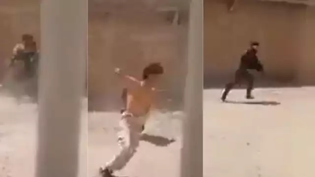 EL joven intentó huir de los policías, pero fue detenido a tiros. Foto: Especial