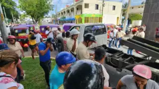 Se manifestaron en Congreso del Estado, en Chetumal