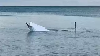 Algunos ribereños indican que el desplome ocurrió entre el Arrecife Alacranes e Isla Pérez