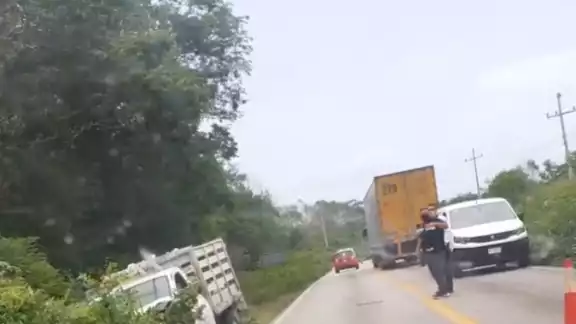 El accidente tuvo lugar en el kilómetro 156 +300 de la carretera José María Morelos El accidente tuvo lugar en el kilómetro 156 +300 de la carretera José María Morelos