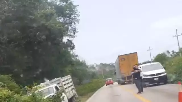 El accidente tuvo lugar en el kilómetro 156 +300 de la carretera José María Morelos