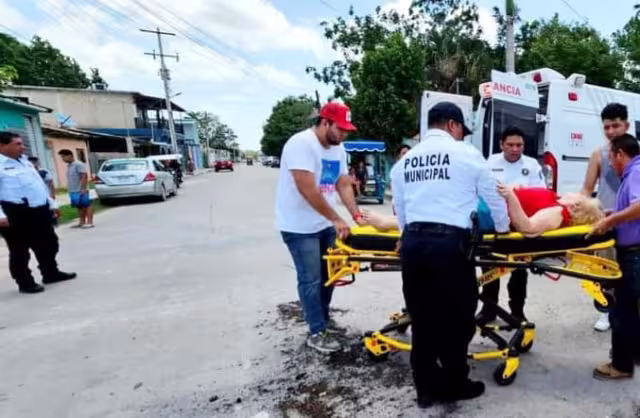 La mujer viajaba como pasajera en la motocicleta accidentada