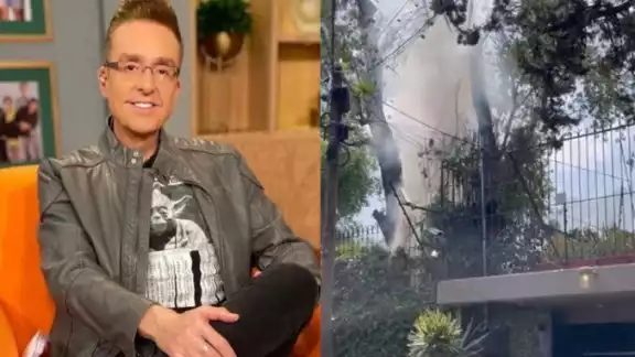 Daniel Bisogno muestra imágenes de su casa en llamas Daniel Bisogno muestra imágenes de su casa en llamas