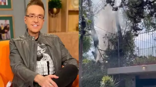 Daniel Bisogno muestra imágenes de su casa en llamas