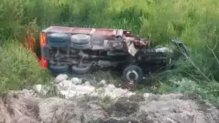 La unidad quedó fuera de la vía Nicolás Bravo-Caobas