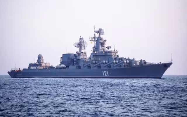 El Moskva era uno de los barcos de guerra rusos con mayor control en el mar Negro. Foto: AP