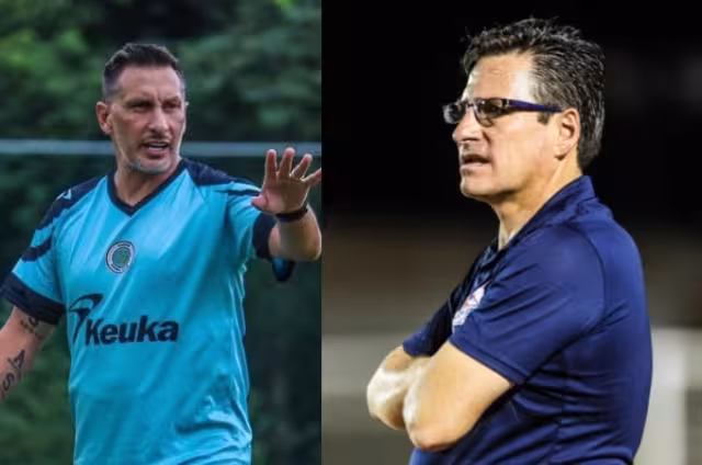 Duelo entre ‘Chaco’ Giménez y Mario García Covalles en el partido Cancún FC vs Atlante