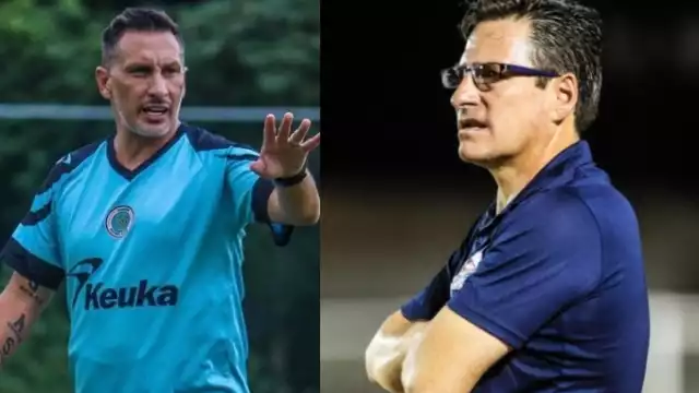 Duelo entre ‘Chaco’ Giménez y Mario García Covalles en el partido Cancún FC vs Atlante