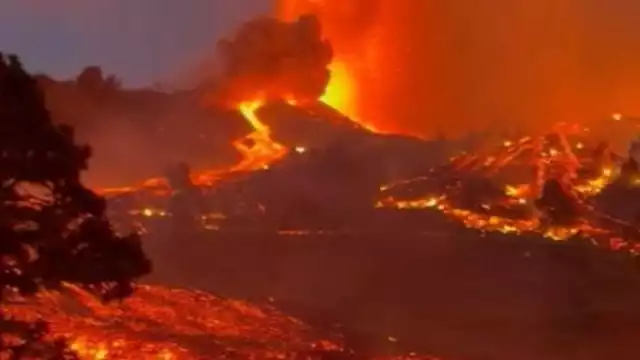 La lava ha consumido algunas casas de la isla
