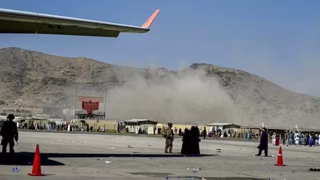 Aeropuerto de Kabul tras el atentado de ISIS