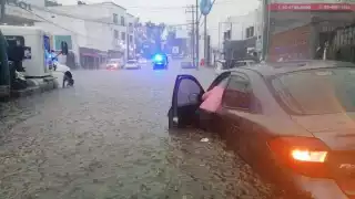 Las lluvias ocasionaron daños materiales