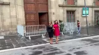 El presidente Andrés Manuel López Obrador, recibió en Palacio Nacional a los gobernadores electos