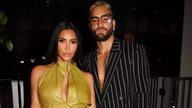 Kim Kardashian fue cuestionada por su relación con Kanye West y sobre los rumores de que estaría saliendo con Maluma