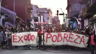 Una nueva caravana migrante salió del Sur al Norte de México