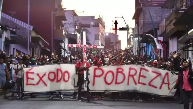 Una nueva caravana migrante salió del Sur al Norte de México