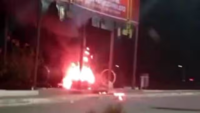 El hombre estaba amarrado de pies y manos