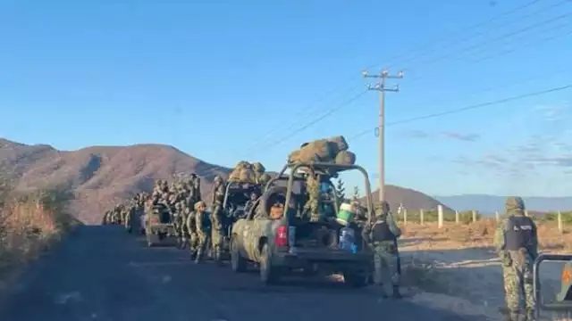 Elementos de seguridad de los tres niveles fueron parte del operativo. Foto: Twitter