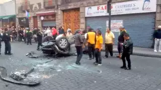 El accidente ocasionó caos en esta parte de la CDMX. Foto: Especial