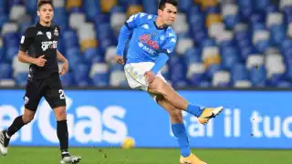 La prensa de Italia explotó contra Hirving “Chucky” Lozano debido a que no está teniendo una buena temporada con el Napoli de Italia