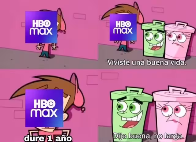 Los memes no han parado por la crisis de HBO Max. Foto: Twitter