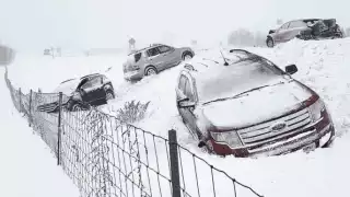 Las carreteras se congelaron y los aeropuertos cerraron operaciones