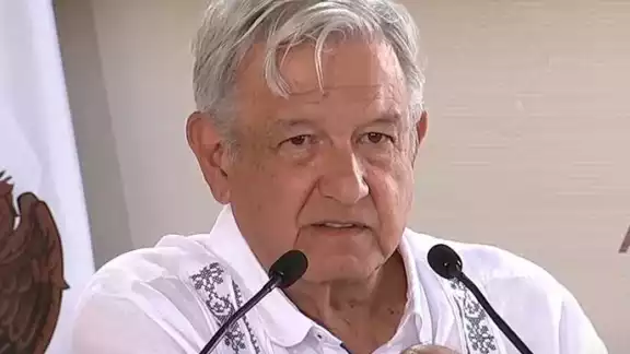 López Obrador durante la conferencia