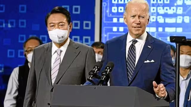Joe Biden realizó un viaje a Corea del Sur. Foto: EFE