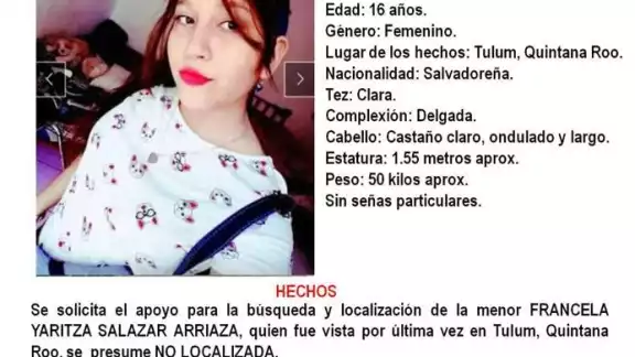 La hija mayor de Victoria ya fue localizada; está en custodia de la FGE de Quintana Roo