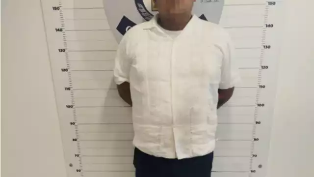 El hombre fue trasladado a las instalaciones de Seguridad Pública de Cancún para que se defina su situación legal