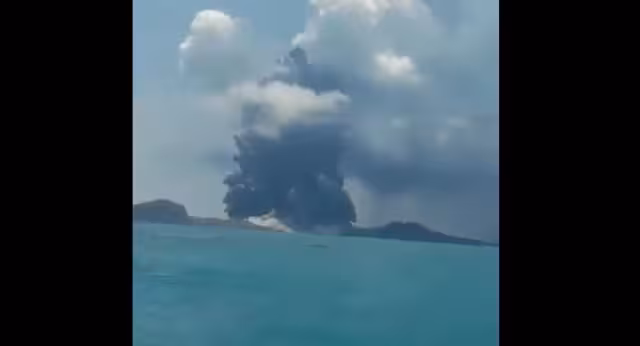 La onda de choque tras la erupción del volcán submarino Hunga-Tonga-Hunga-Ha'apai ocasionó un sonido