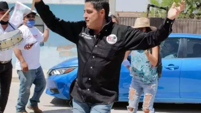 El Tekmol durante un acto de campaña