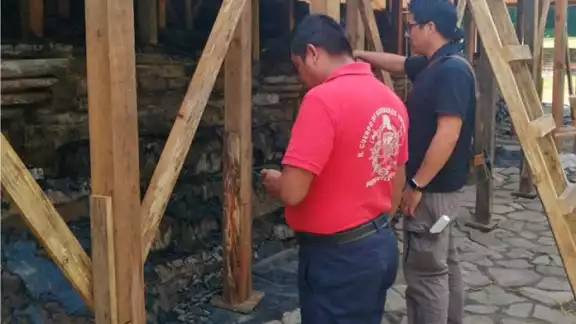 Una parte de la zona arqueológica de El Tajín se vio afectada por un incendio Una parte de la zona arqueológica de El Tajín se vio afectada por un incendio