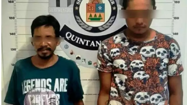 Los detenidos fueron identificados por Miguel “N”, de 18 años de edad, y Domingo “N”, de 37 años