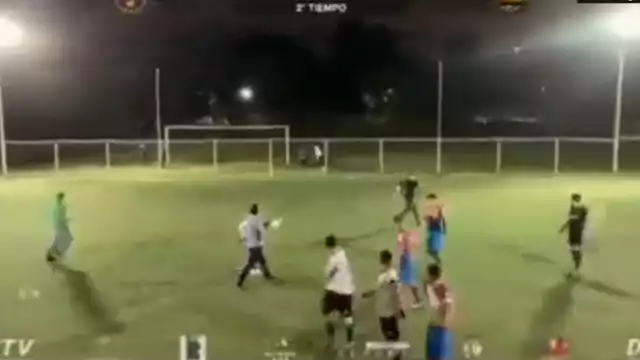 El conflicto ocurrió durante un partido de futbol 7 de la “Súper liga FTV El Rosario”