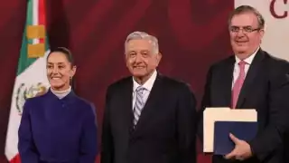 El presidente AMLO reitera su apoyo a Claudia Sheinbaum y abre las puertas a Marcelo Ebrard