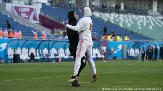 El equipo jordano celebra