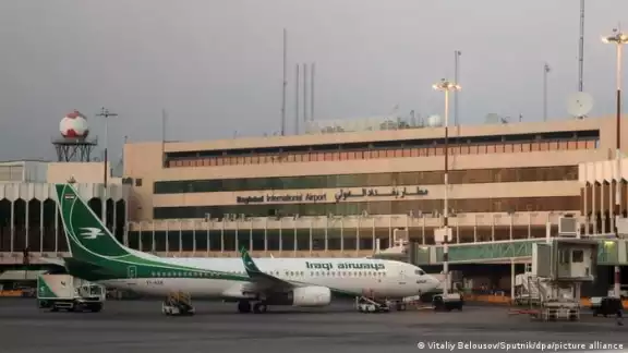 El incendio fue en el Aeropuerto Internacional de Bagdad El incendio fue en el Aeropuerto Internacional de Bagdad