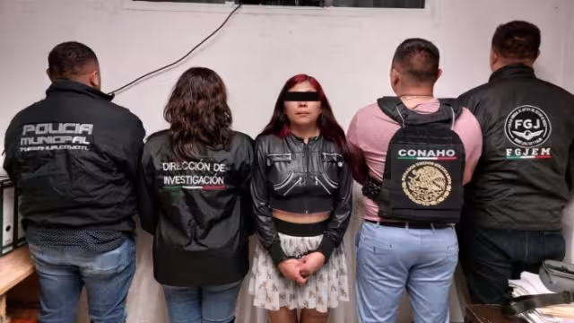 Samantha 'N' fue trasladada a la cárcel Neza-Bordo, luego de ser puesta a disposición de la Fiscalía General de Justicia del Estado de México