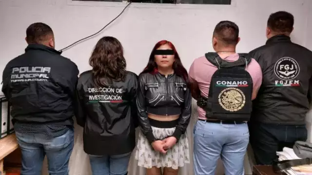 Samantha 'N' fue trasladada a la cárcel Neza-Bordo, luego de ser puesta a disposición de la Fiscalía General de Justicia del Estado de México