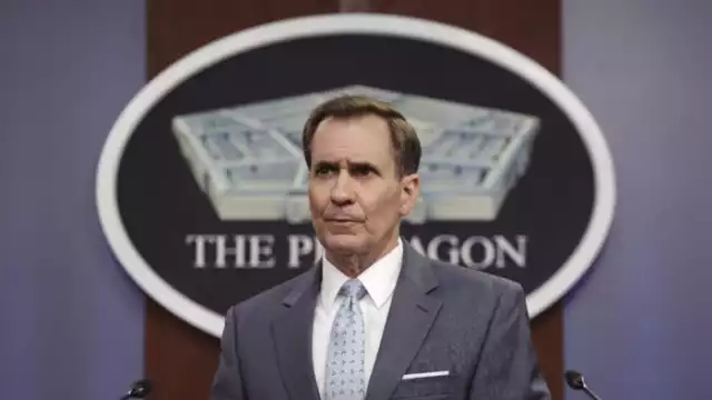 John Kirby durante la conferencia de prensa