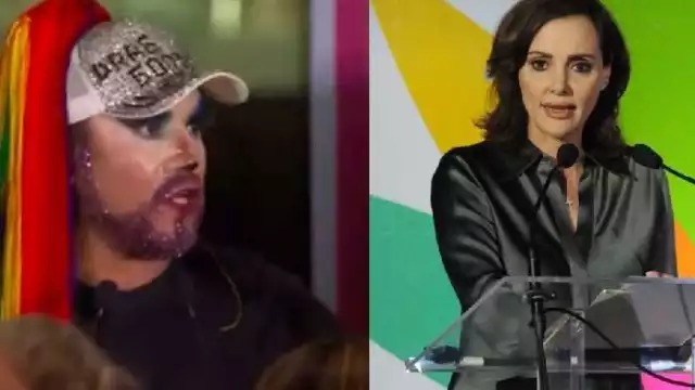 Drag Gordis retó a la senadora Lilly Téllez en el mismo senado