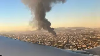 El incendio se vio desde distintos puntos de la CDMX