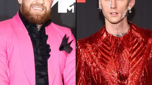 Conor McGregor y Machine Gun Kelly se agarran a golpes en plena alfombra roja