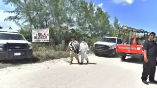 La osamenta fue localizada junto a la carretera Punta Sam-Isla Blanca